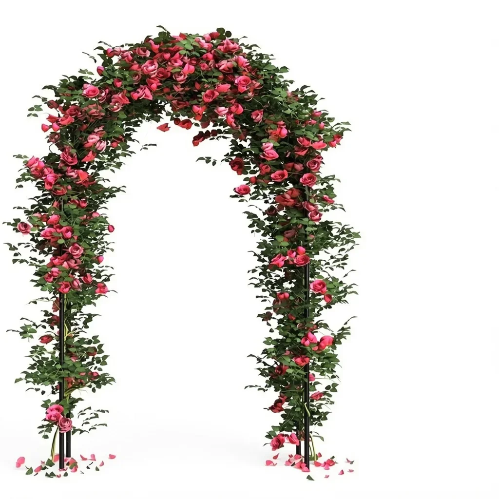 Galvanized Steel Garden Arch Trellis for Climbing Plants