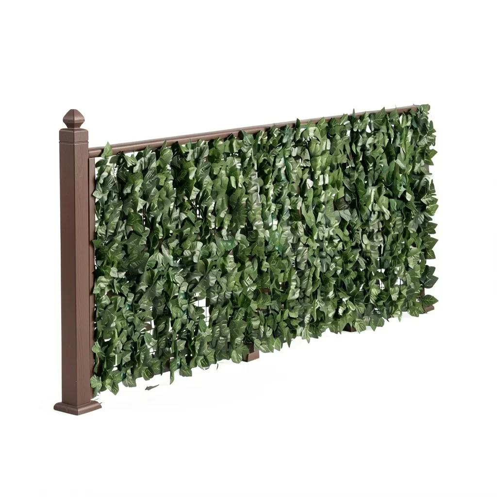 Artificial Ivy Privacy Fence Panel — 0.5 × 3 m