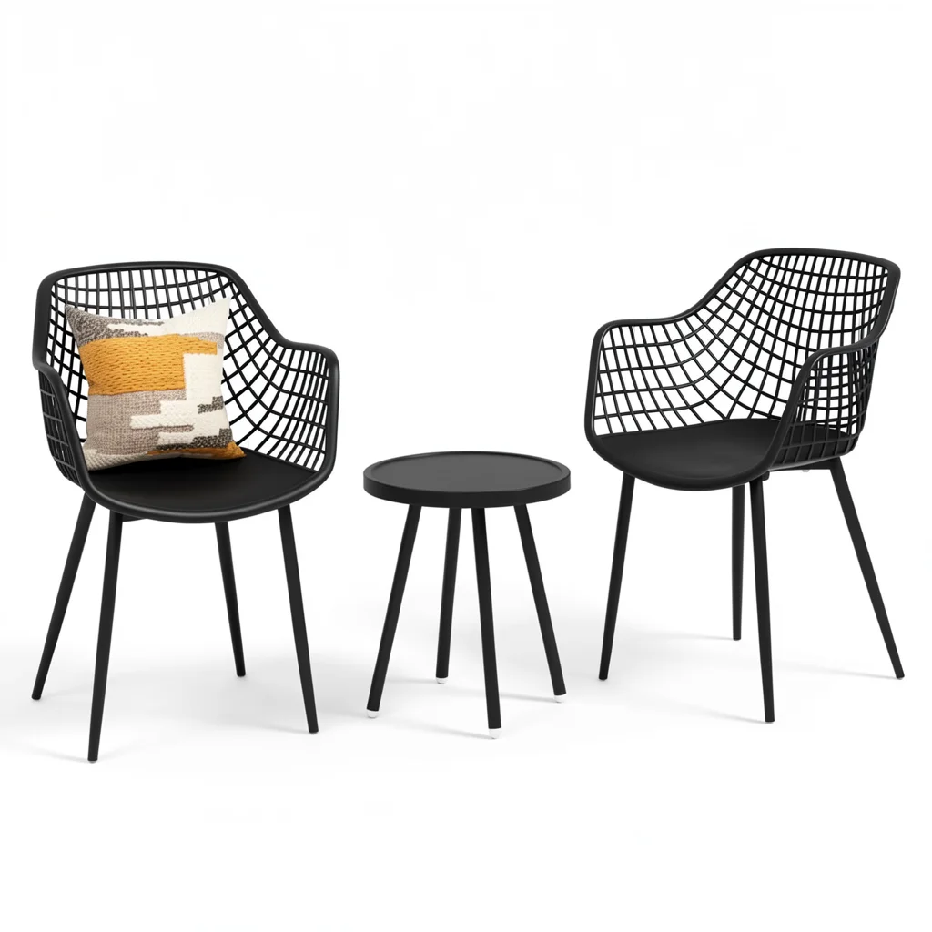 Patio Bistro Set - 3-Piece Table and Chair Set