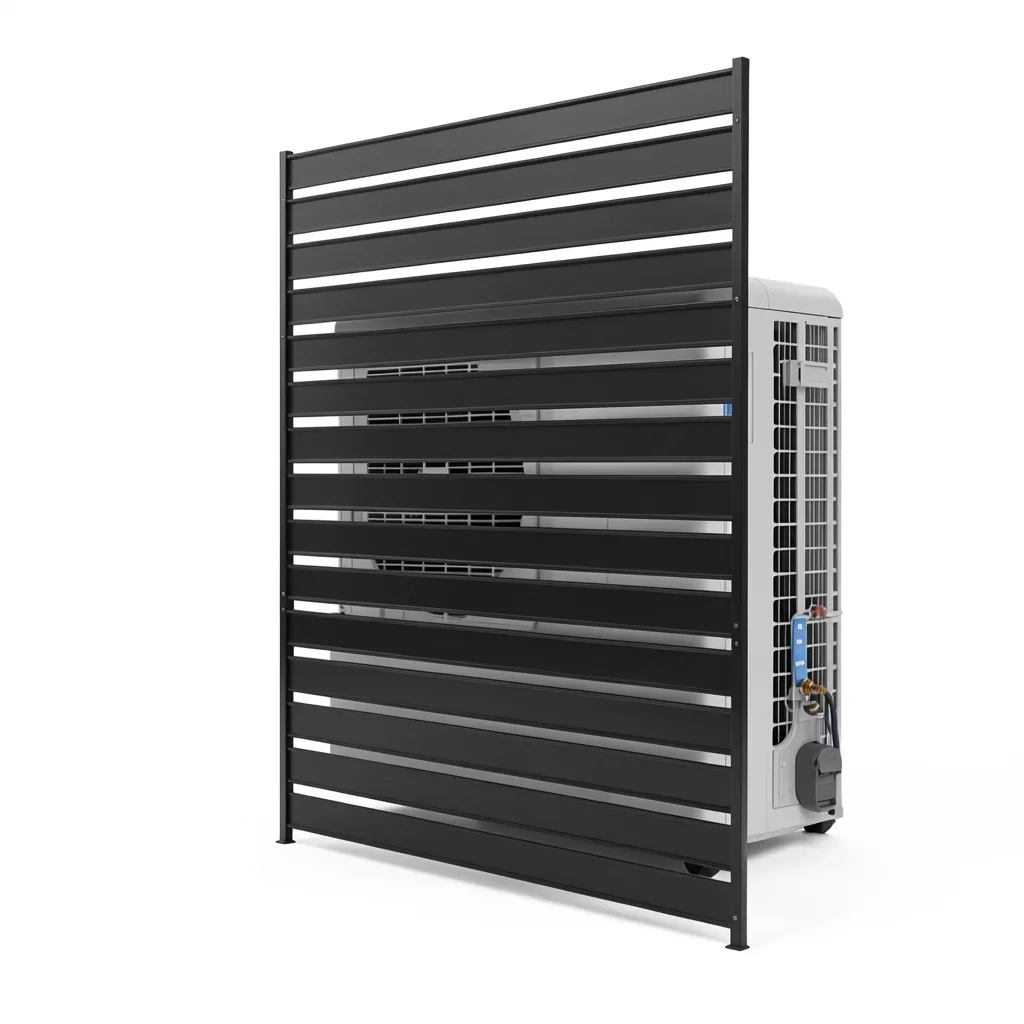 No-Dig Metal Privacy Screen for AC Units & Trash Cans