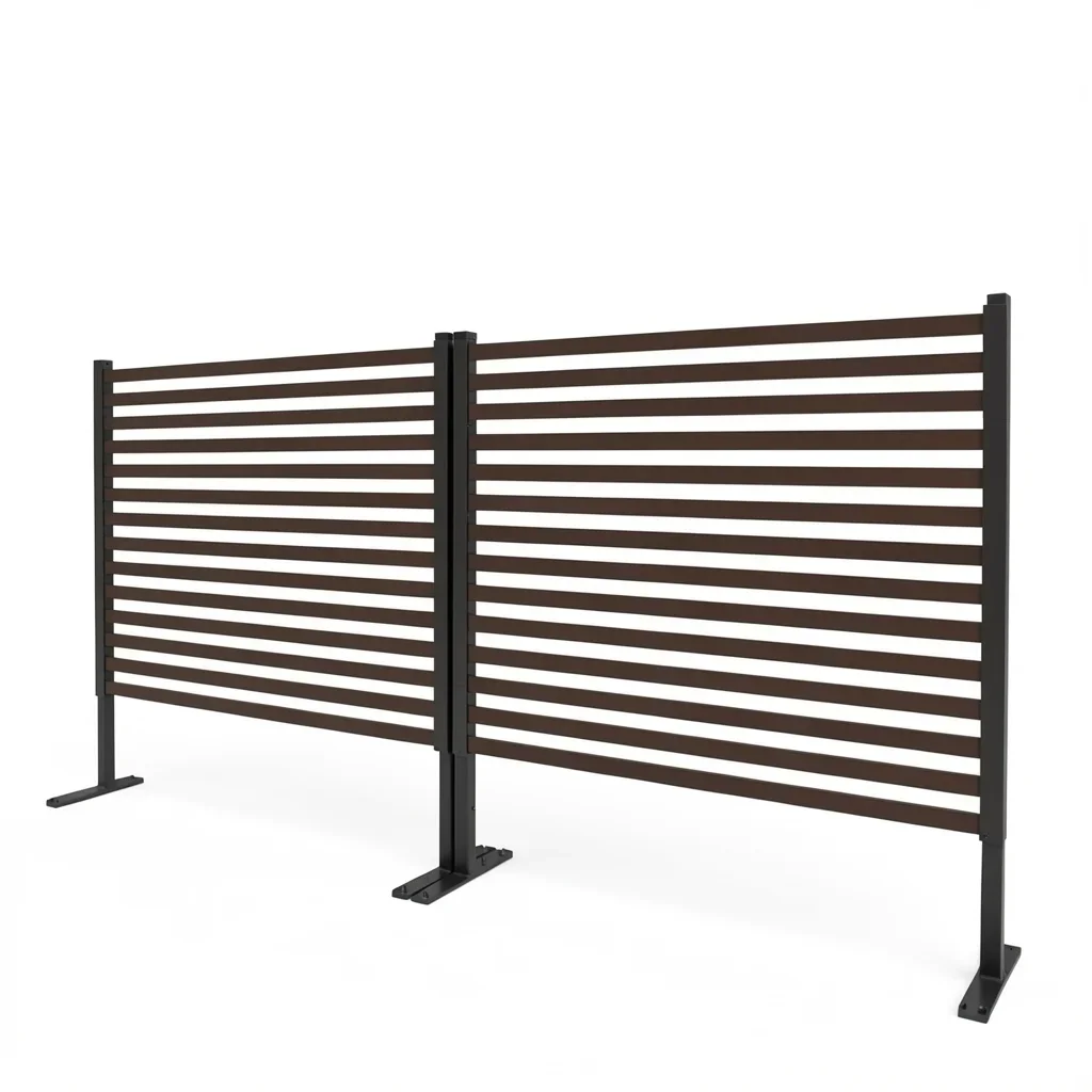 3×4 Ft Galvanized Steel PE-Coated Outdoor Privacy Screen