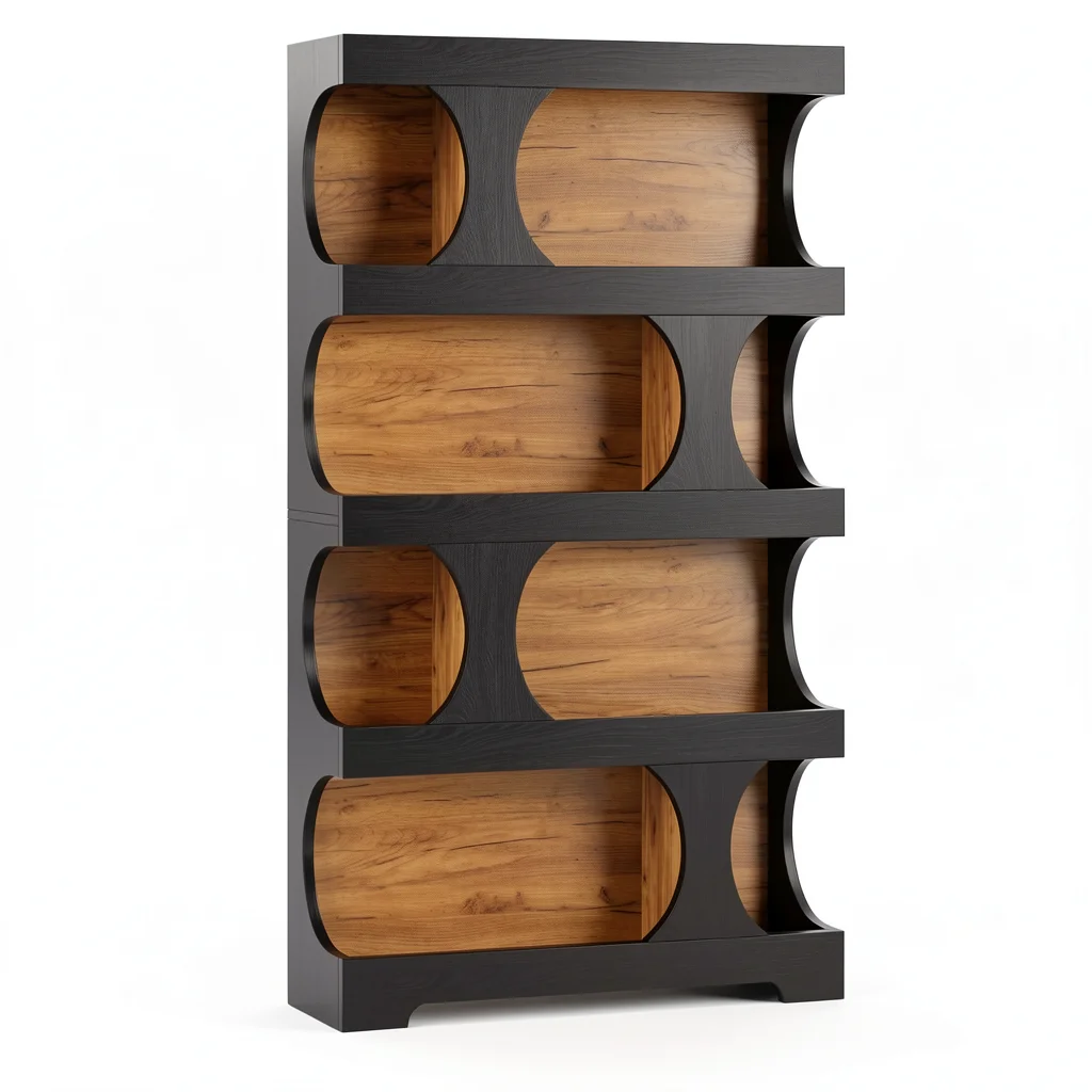 The S-Shaped Bookcase — Sculptural Display Shelf
