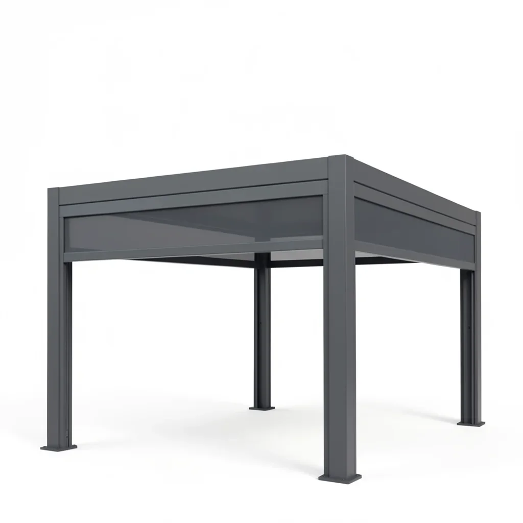 Bioclimatic Aluminum Pergola with Electric Louvre Roof — 3×3 m