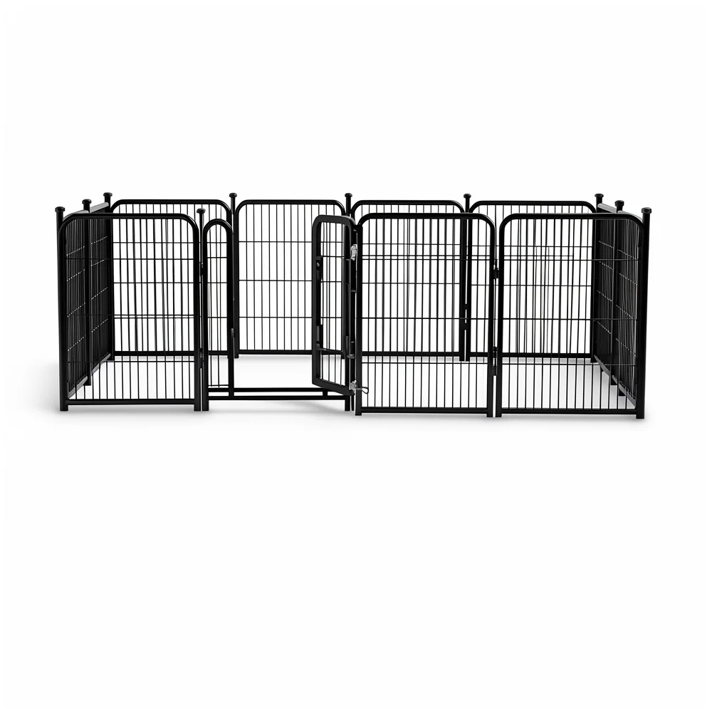 Outdoor Dog Playpen - 8-Panel Fence with Wide Door lifestyle