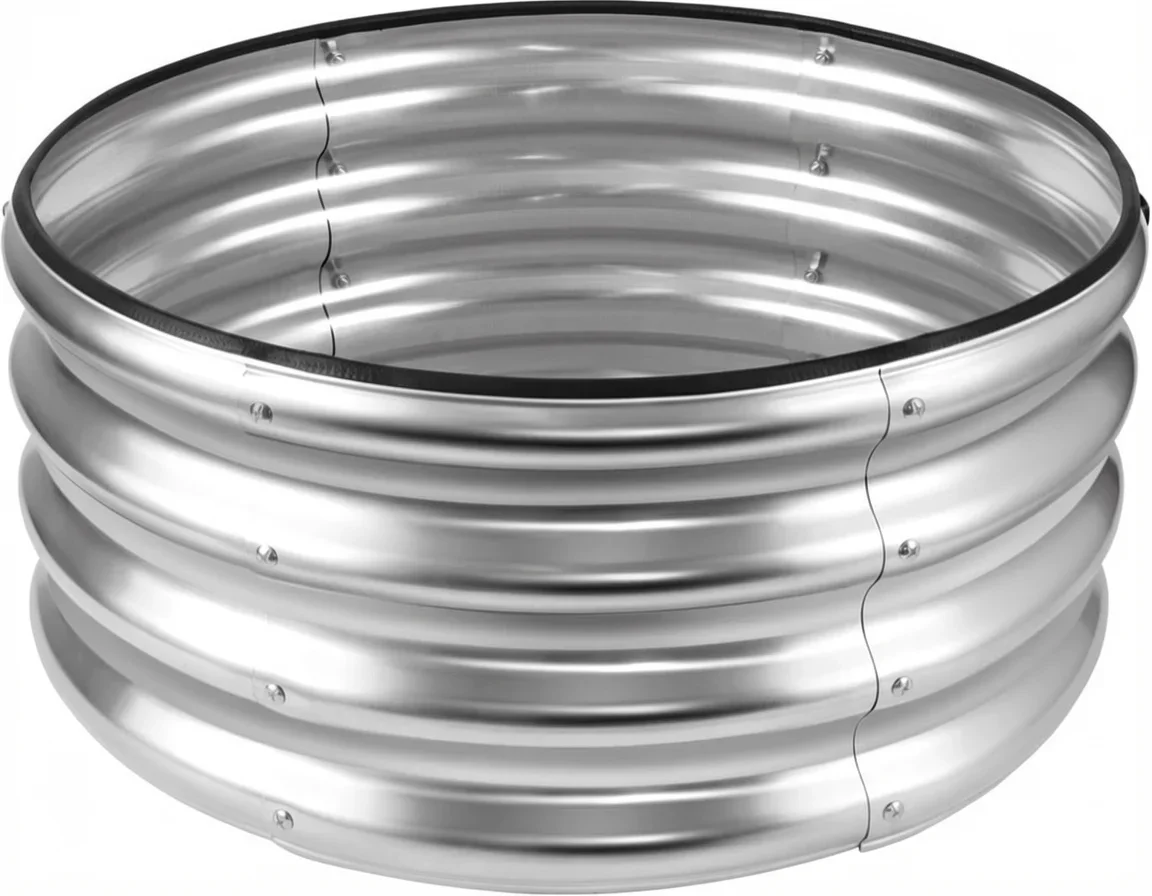 Galvanized Steel Raised Garden Bed, 2×2×1 Ft