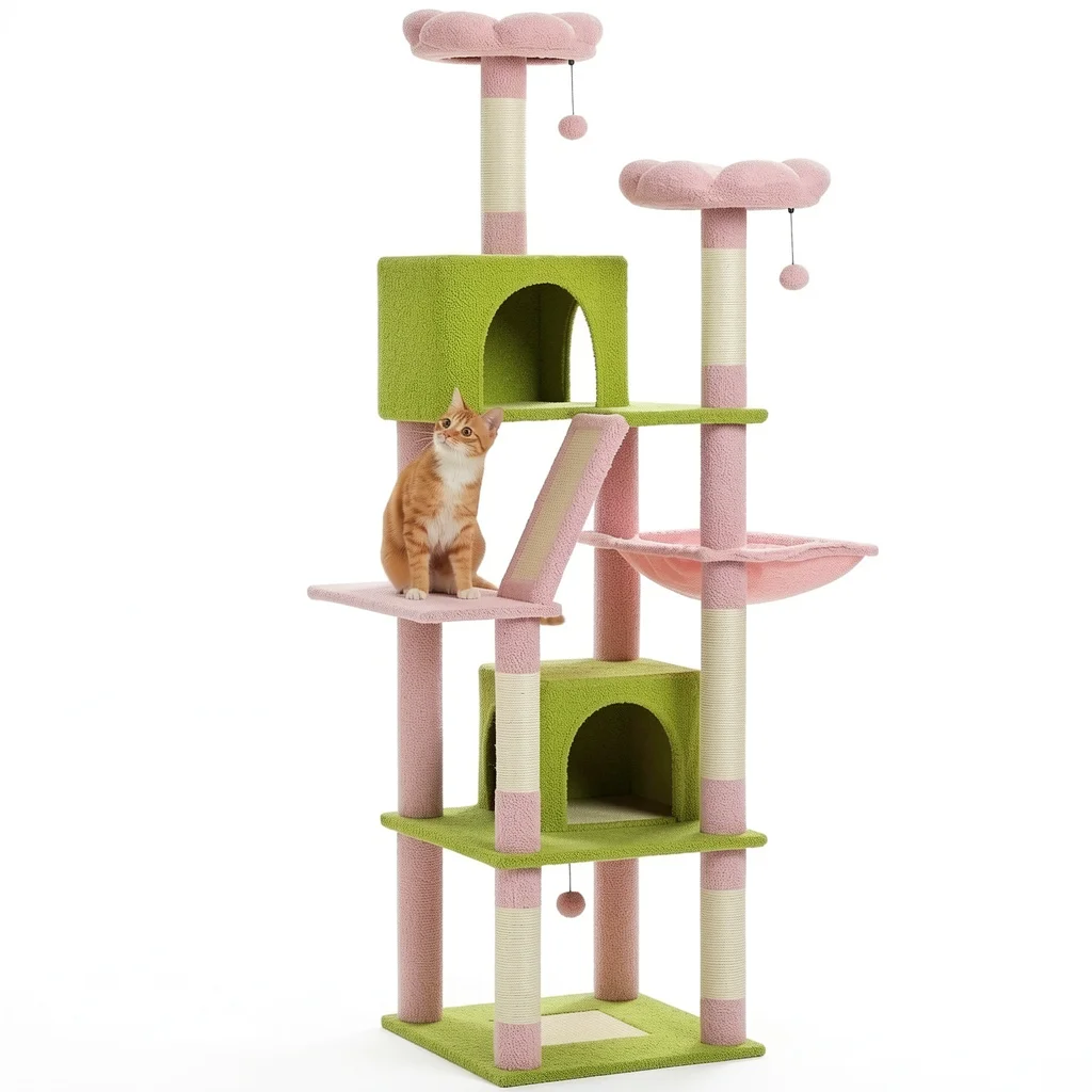 The Scratching-Post Cat Tree — Multi-Level with Top Perch lifestyle