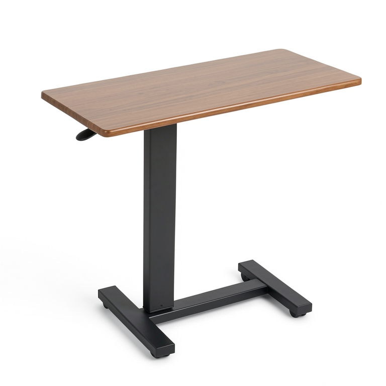 Rolling Overbed Laptop Desk - Adjustable C-Shape Table