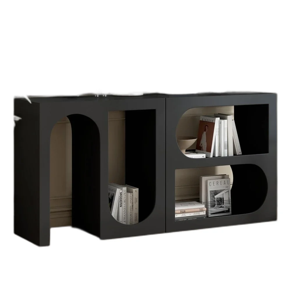 Modern Entryway Console Table with Open Storage Shelves