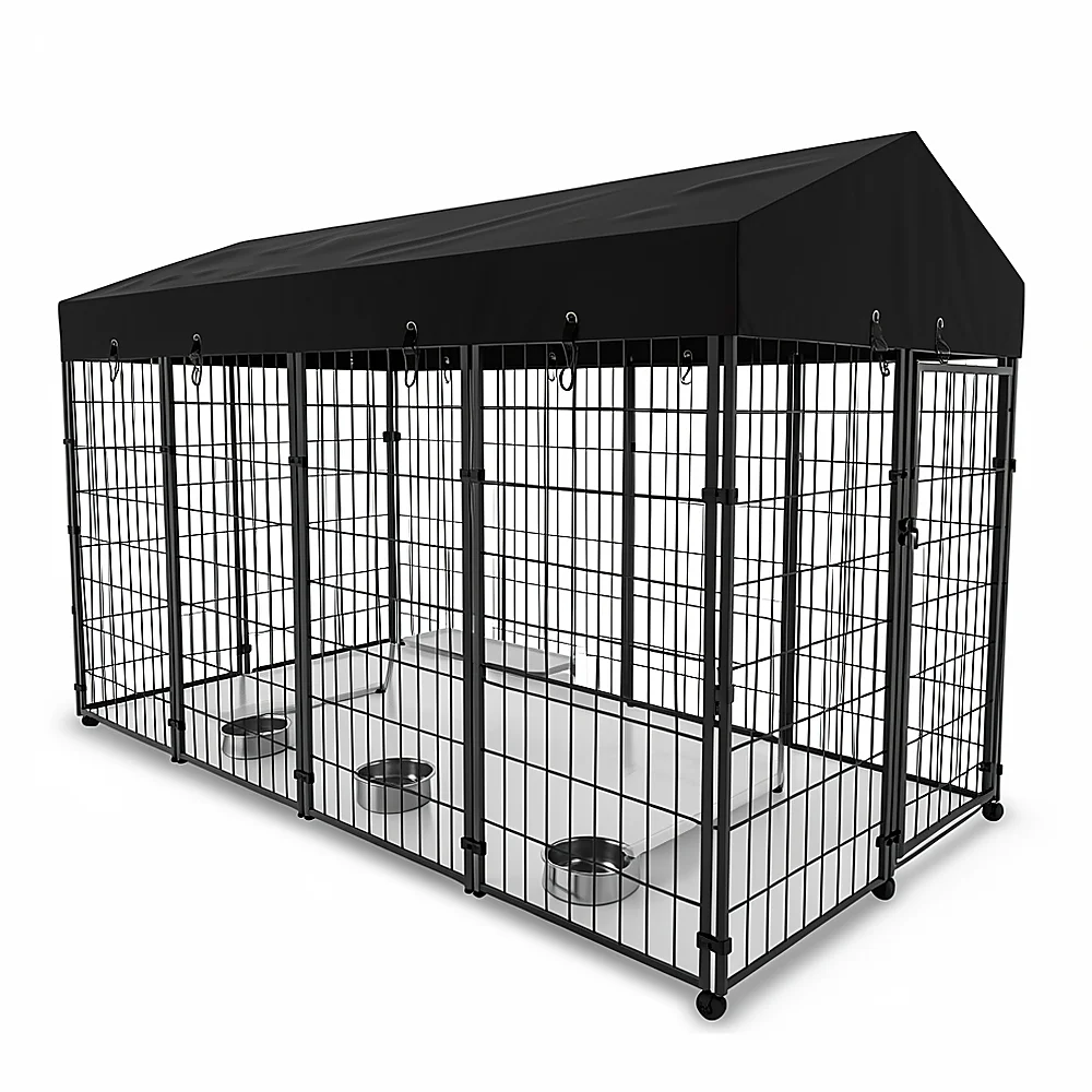 Oversize Dog Run Enclosure - Outdoor Playpen with Roof lifestyle