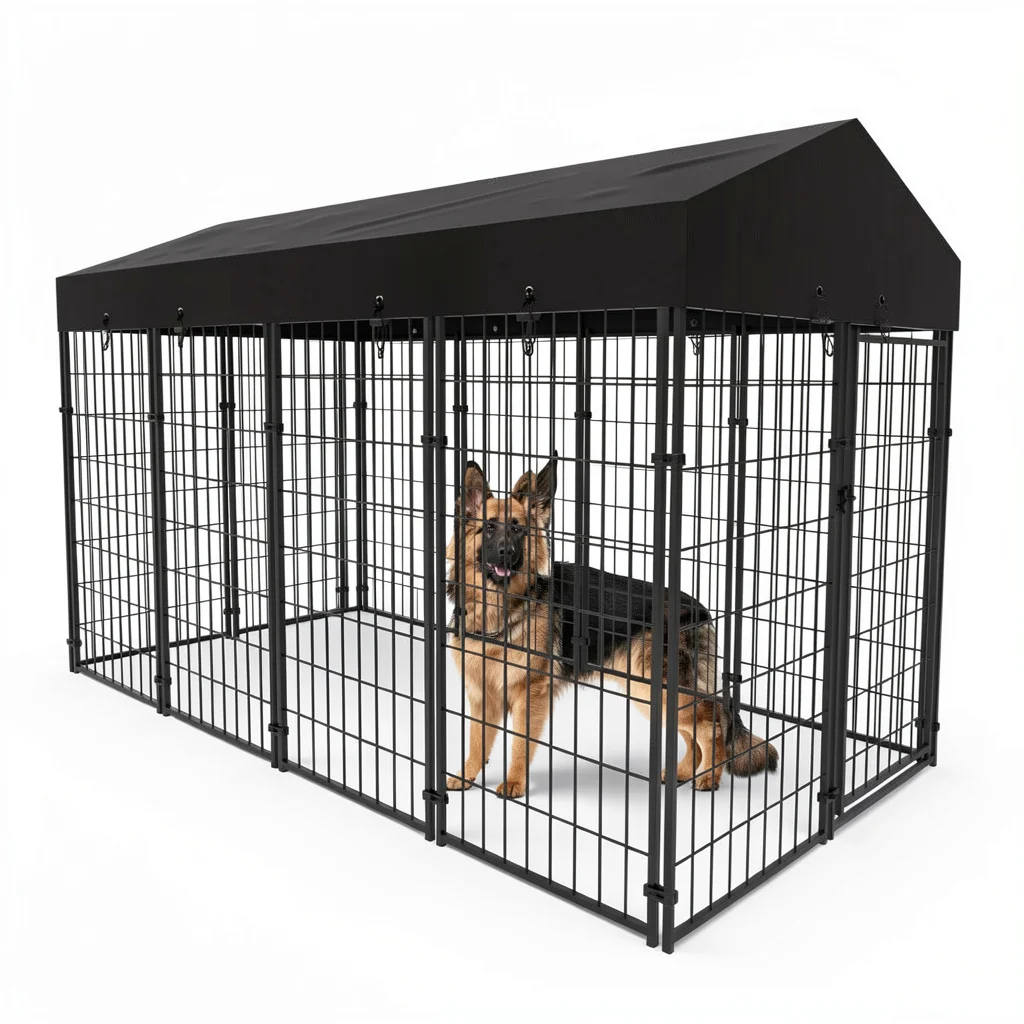 Oversize Dog Run Enclosure - Outdoor Playpen with Roof