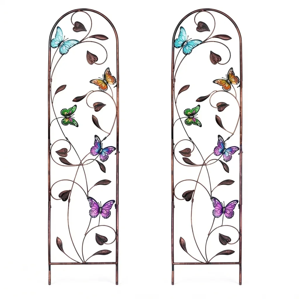 Butterfly Garden Trellis for Climbing Plants, Set of 2