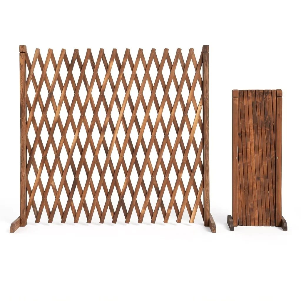 Expandable Wooden Garden Trellis Fence Panel