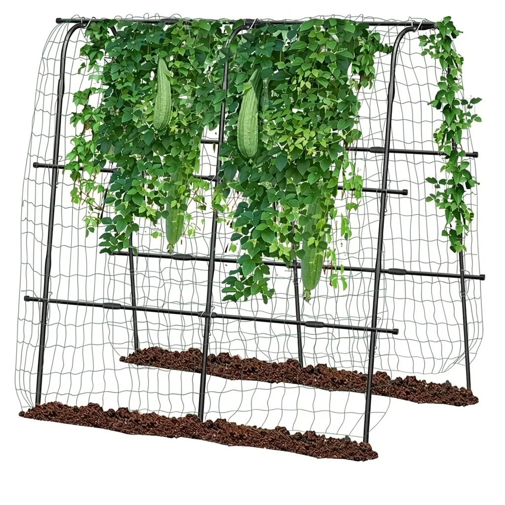 63 × 63-Inch U-Shaped Metal Garden Arch Trellis