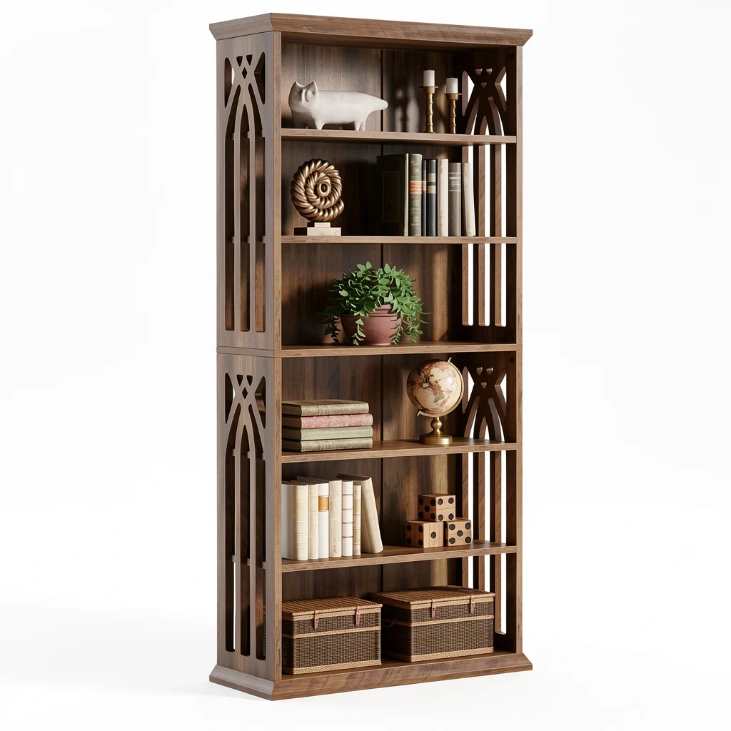 The Tall Bookshelf — Freestanding Multi-Tier Wood
