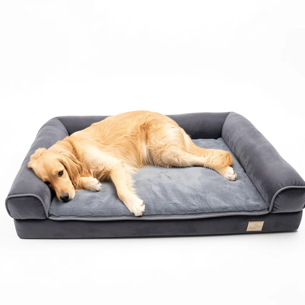 The XXL Orthopedic Bed — Bolster Sides, Washable Cover