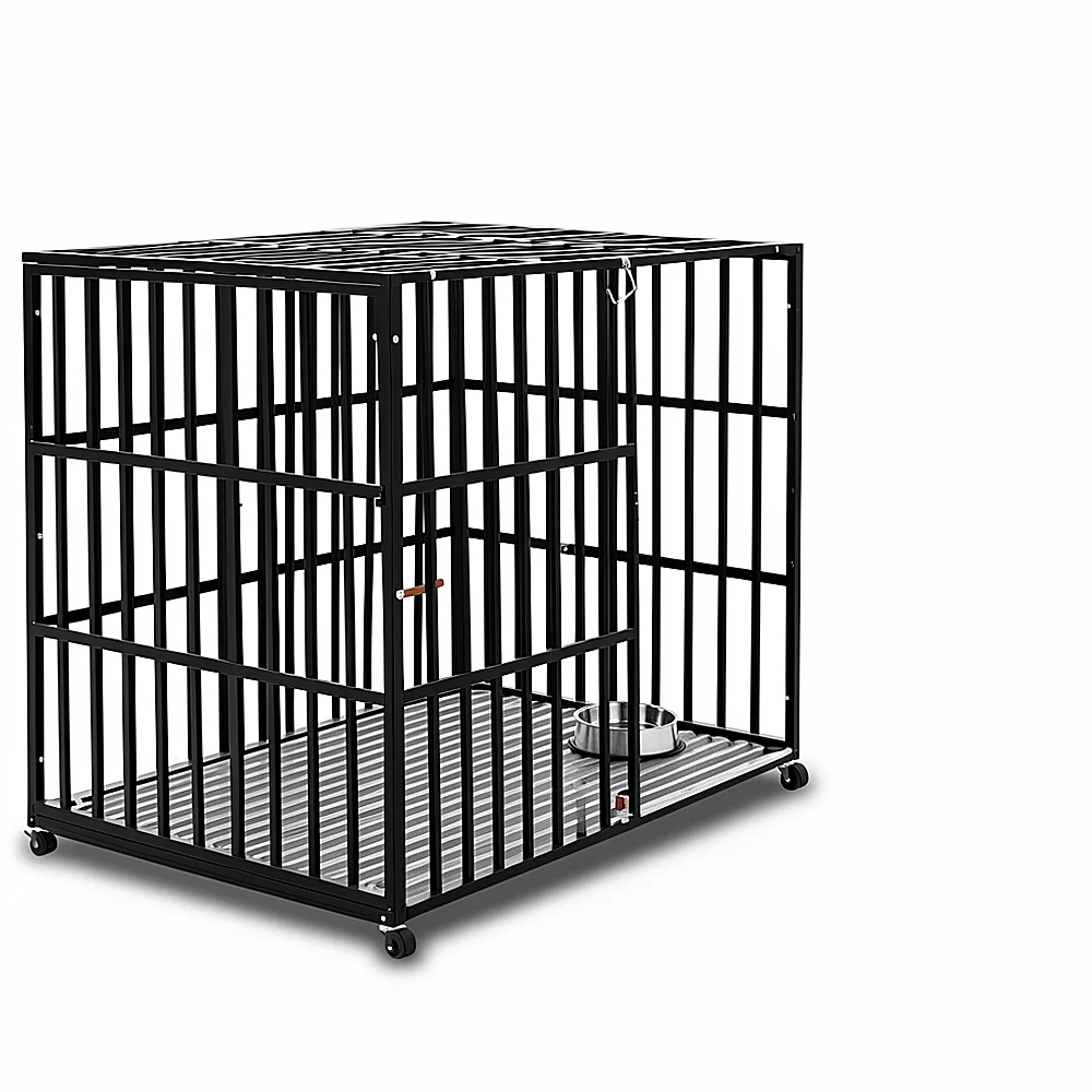 XL/XXL Heavy-Duty Dog Crate - Metal Kennel with Lockable Door lifestyle