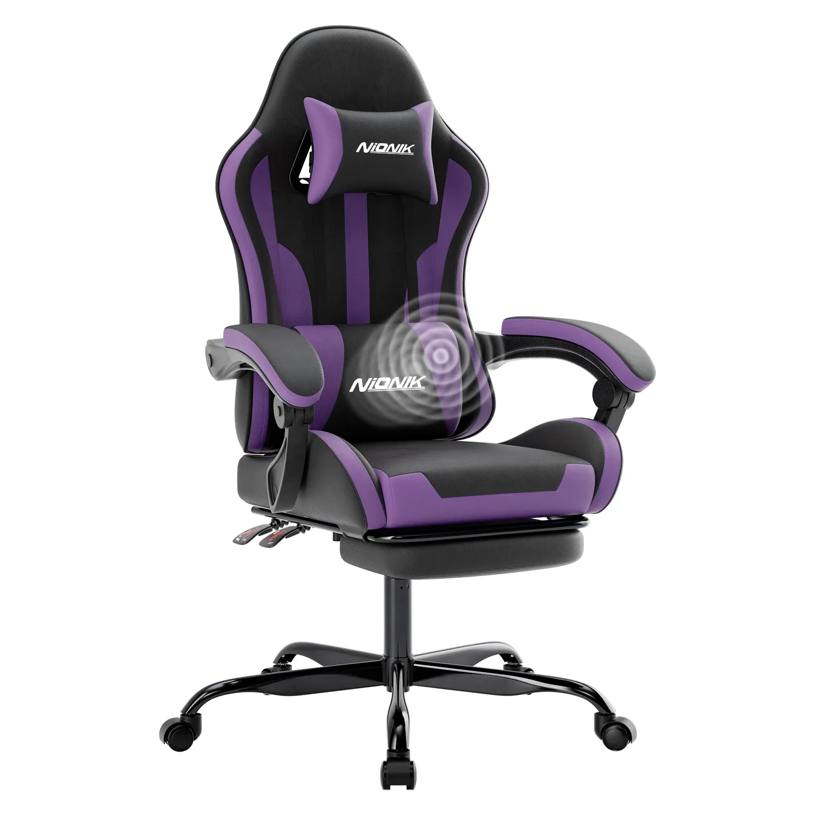 The Marathon Gaming Chair — Massage, Footrest, Headrest lifestyle