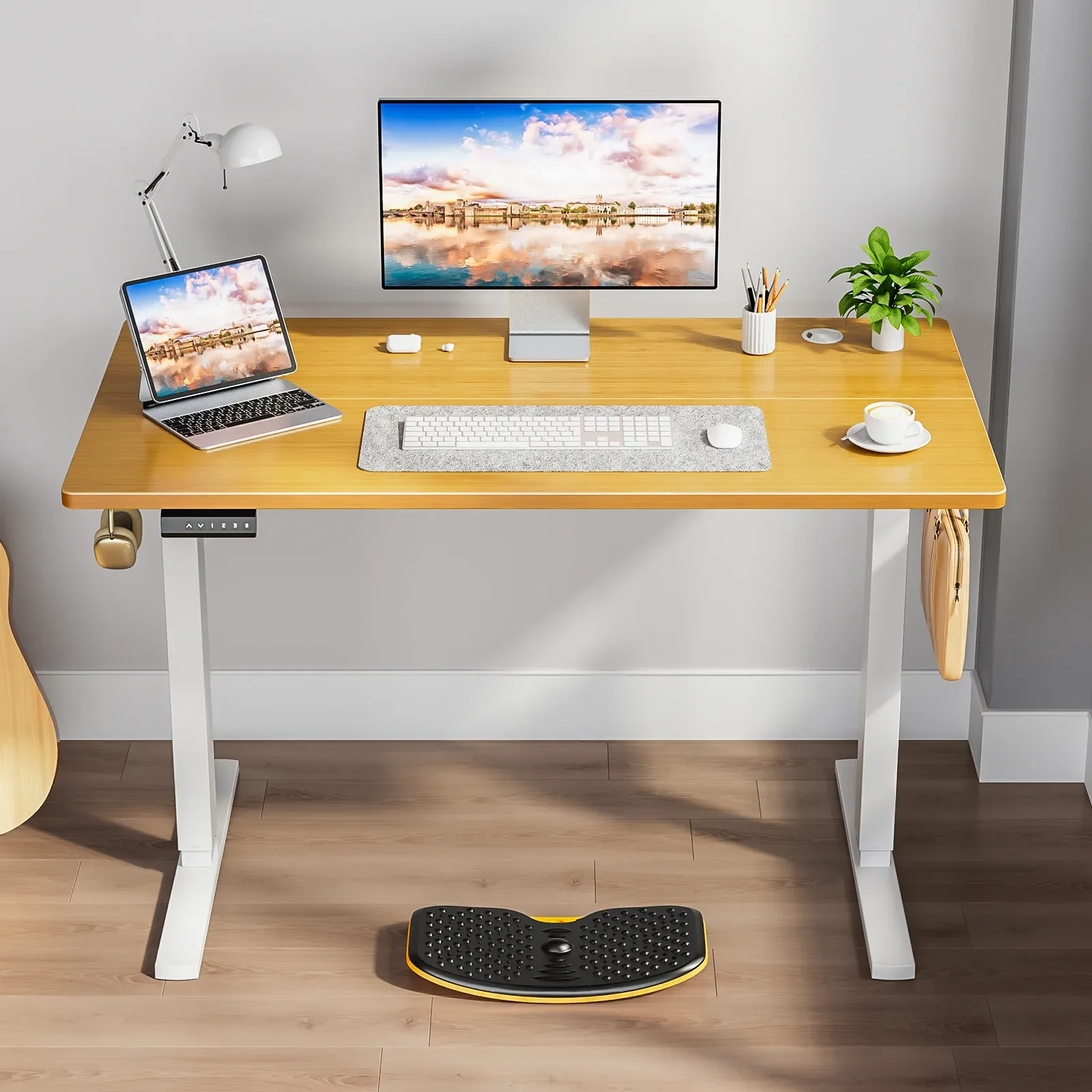 Electric Standing Desk — Height-Adjustable, 3 Memory Settings lifestyle