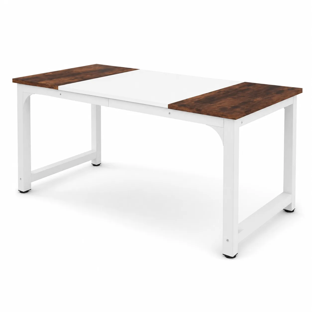 White Large Office Desk Computer Table Study Writing Desk Workstation for Home Office Modern Computer Desk