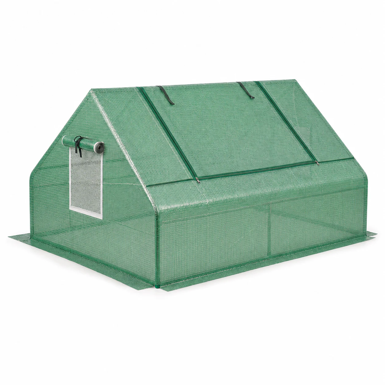 Green 71" X 55" X 32" Mini Portable Greenhouse W/ Zippered Windows and Door